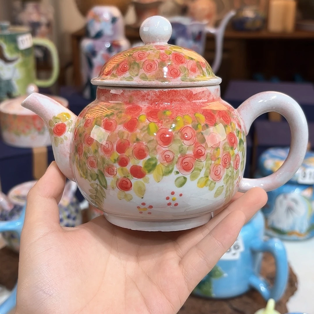 景德镇手绘高温釉下彩陶瓷茶具