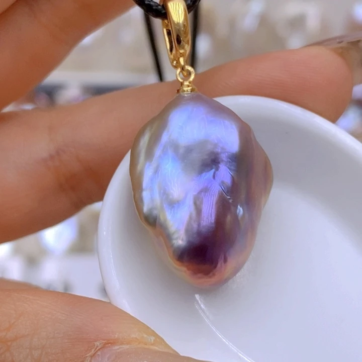 未镶嵌淡水珍珠吊坠(赠链)