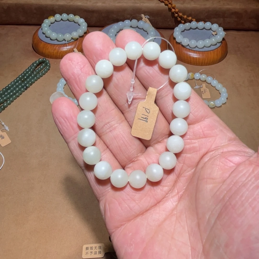 和田玉手串未镶嵌乐*10mm