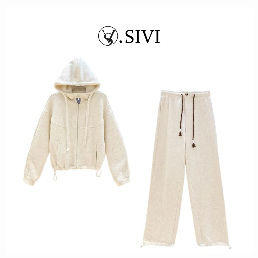 熙薇【一笑倾城】2025秋冬新款时尚休闲气质套装H5976