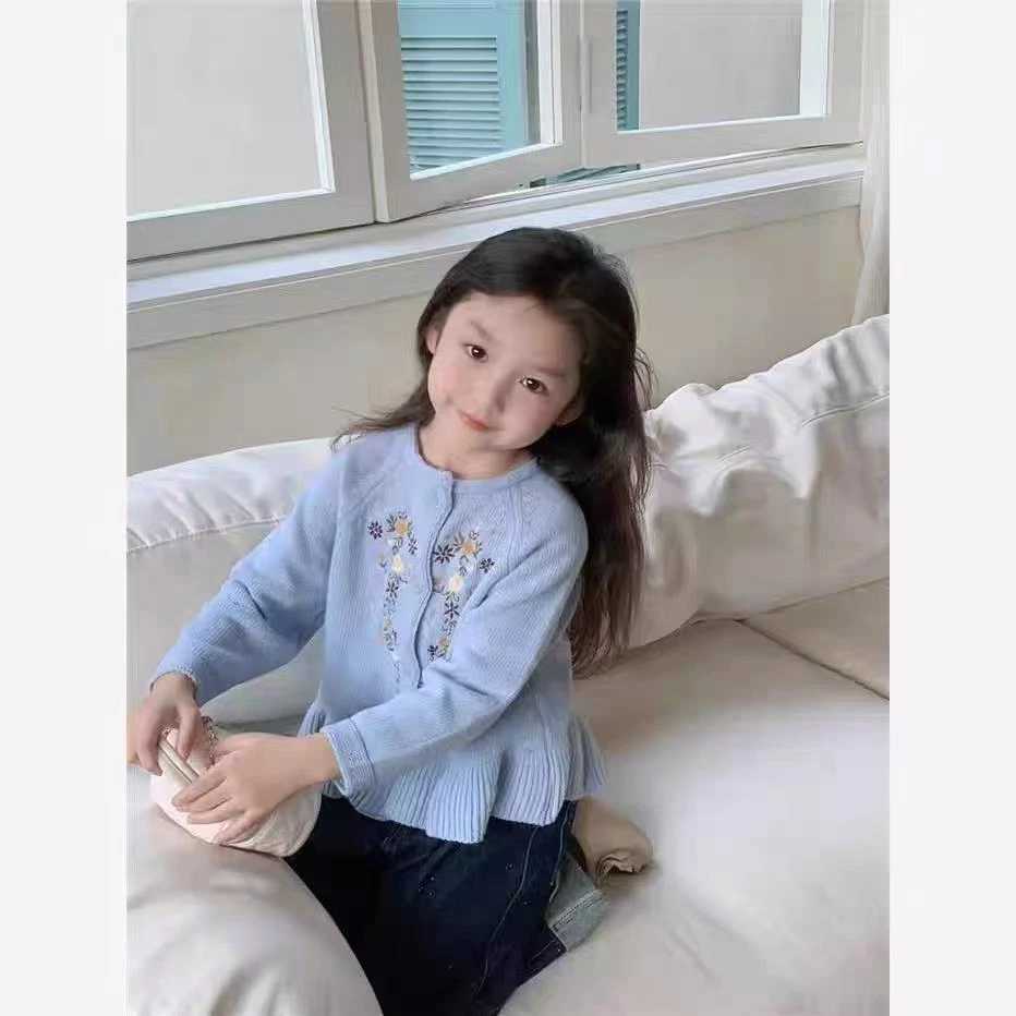 2025宝妈严选秋冬新款毛衣儿童开衫毛衣女宝套头针织衫