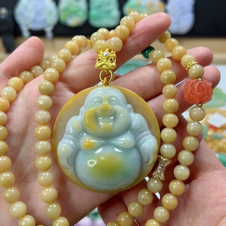 颈饰未镶嵌翡翠吊坠