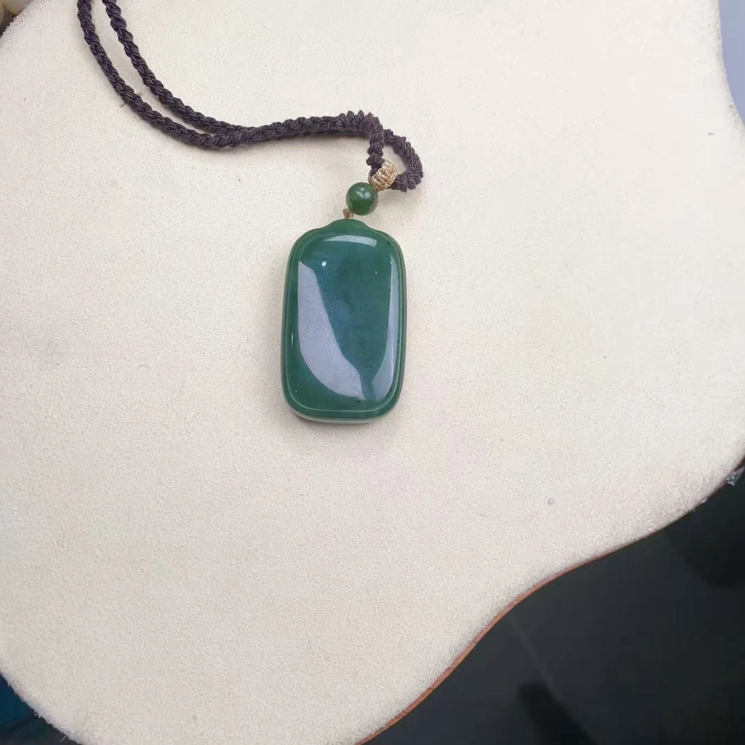 AA和田玉碧玉无事牌吊坠 多样性发货拍一单发一个