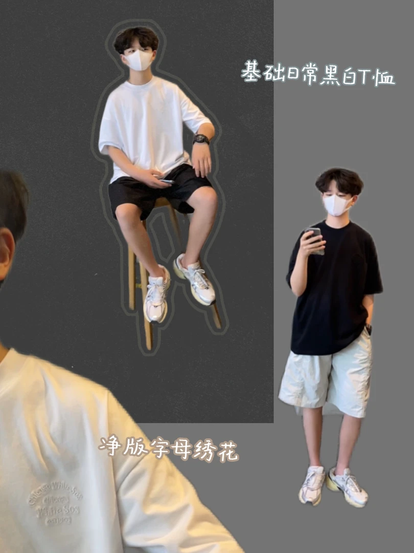 儿童短袖t恤2025新款童装亲子装男童夏季纯棉宽松半袖体恤打底衫