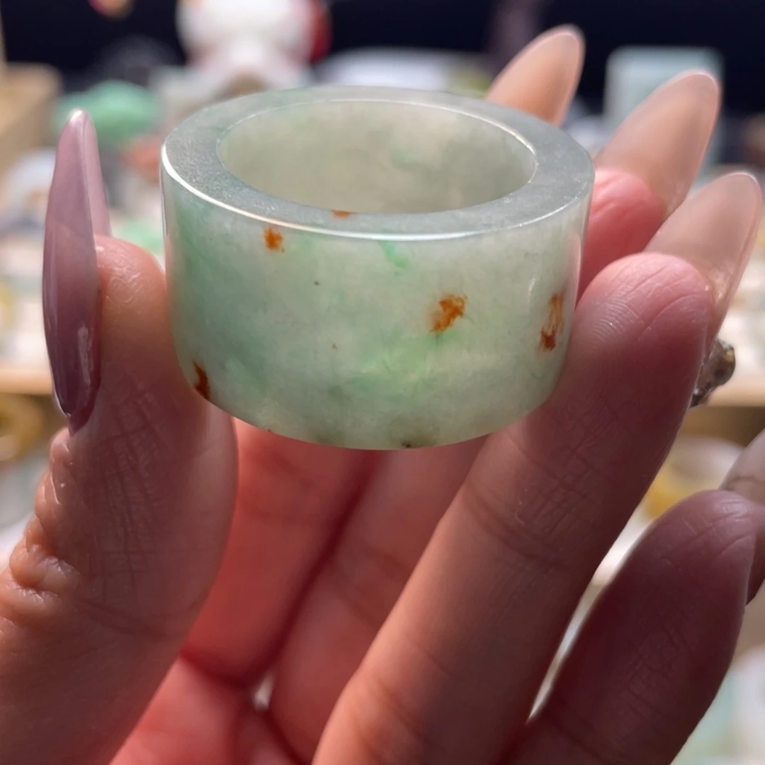 呆***默定制翡翠未镶嵌戒指