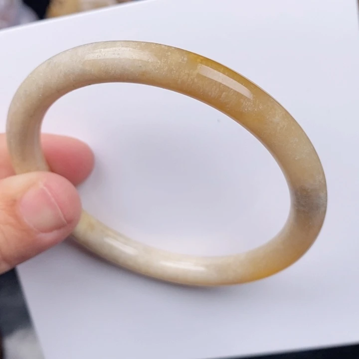 未镶嵌手镯硅化玉59