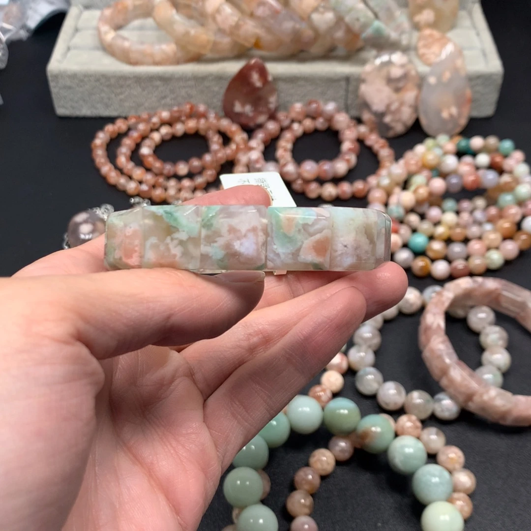 睡***～玛瑙/玉髓未镶嵌手链