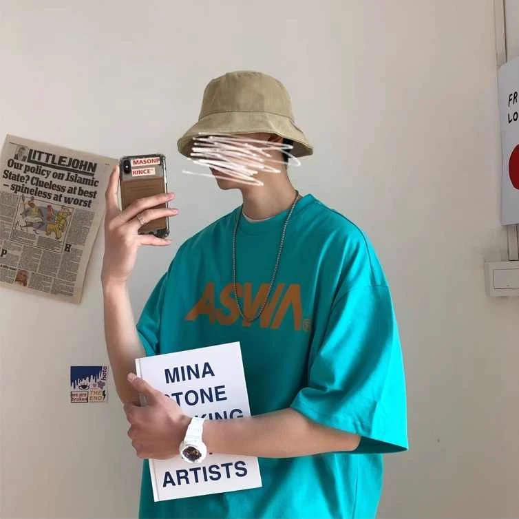 【9483包邮】2025夏季新款青少年学生港风潮流百搭休闲情侣T恤