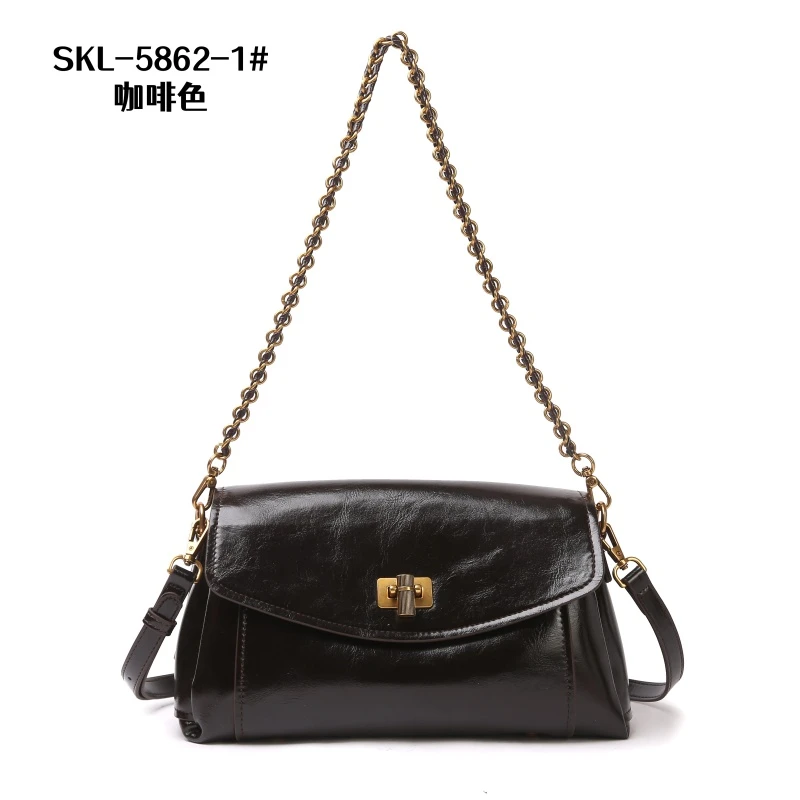 【RAIN.CUN】SKL-5862-1-咖啡色RAIN.CUN.百搭腋下斜跨女包