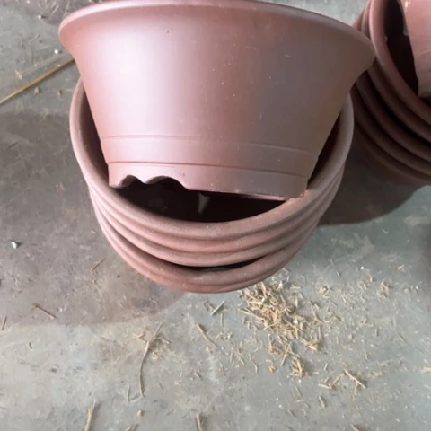紫砂花盆100-6。 26-12