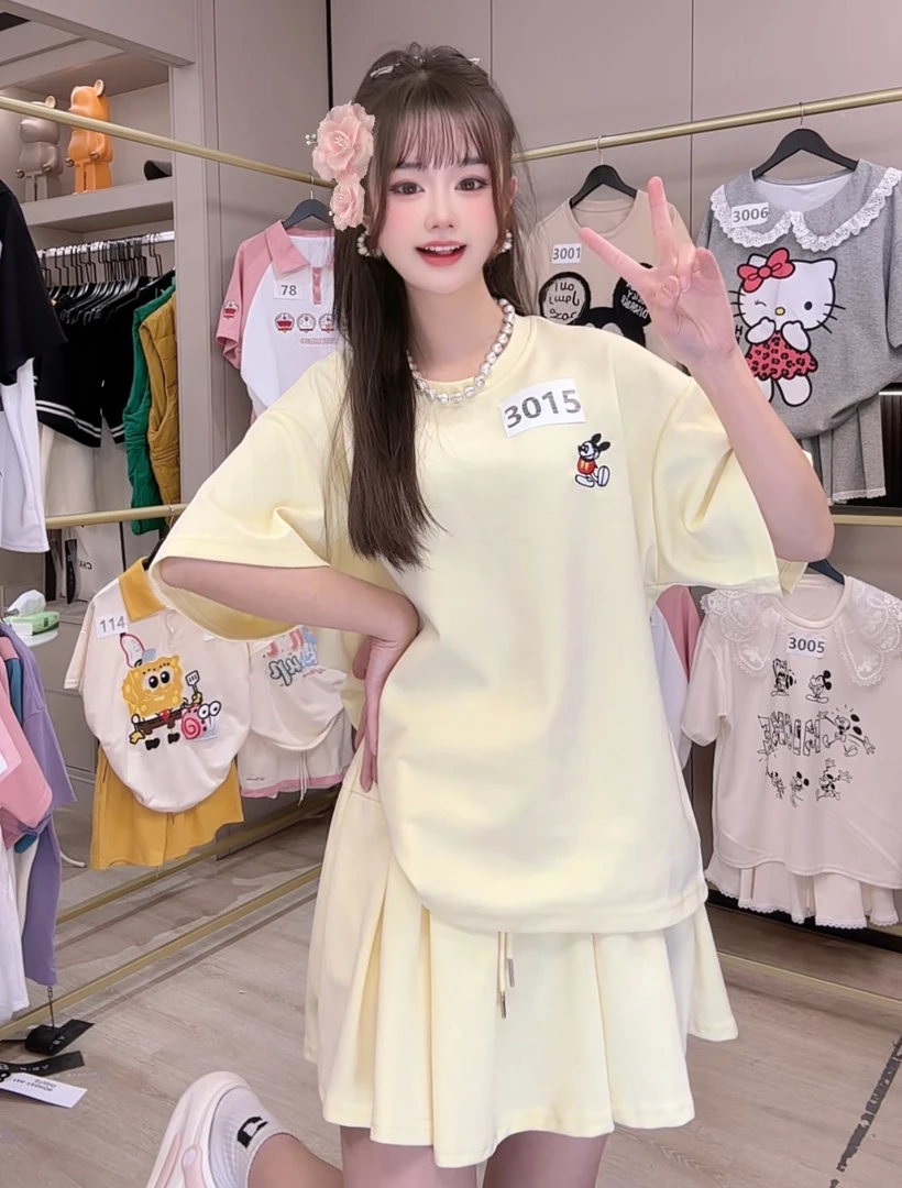 单件/套装【Y01-3062】2025初夏新款时尚休闲宽松显瘦百搭减龄