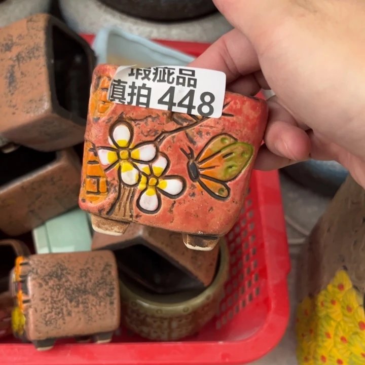 紫砂花盆粗陶材质多肉花盆448