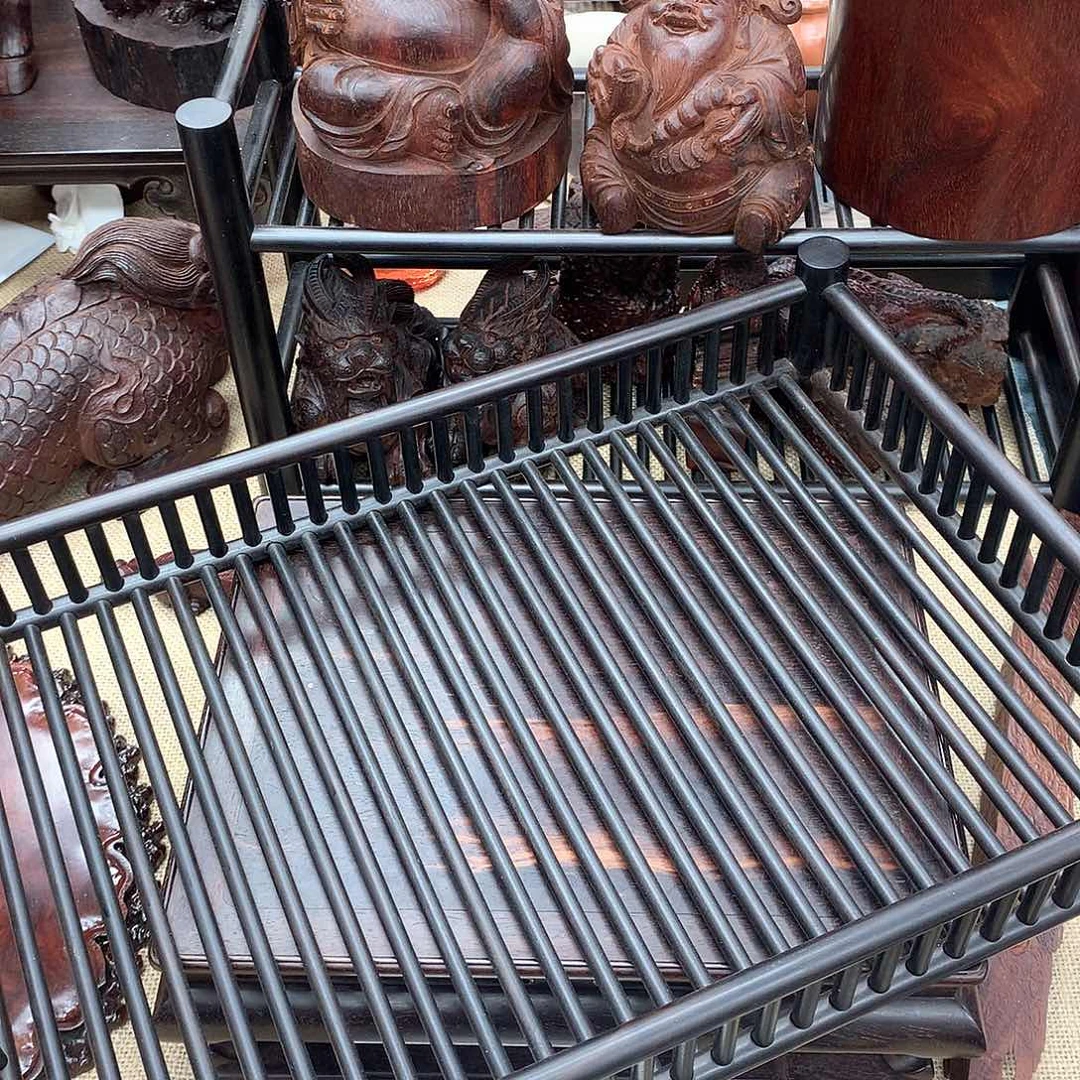 藤类櫑**事紫光檀长方干泡