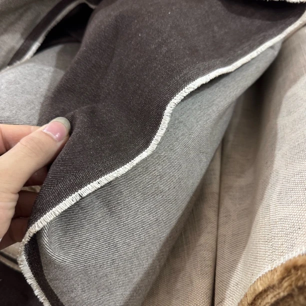 61 纯棉双纱双色厚软牛仔面料3米价 定制牛仔