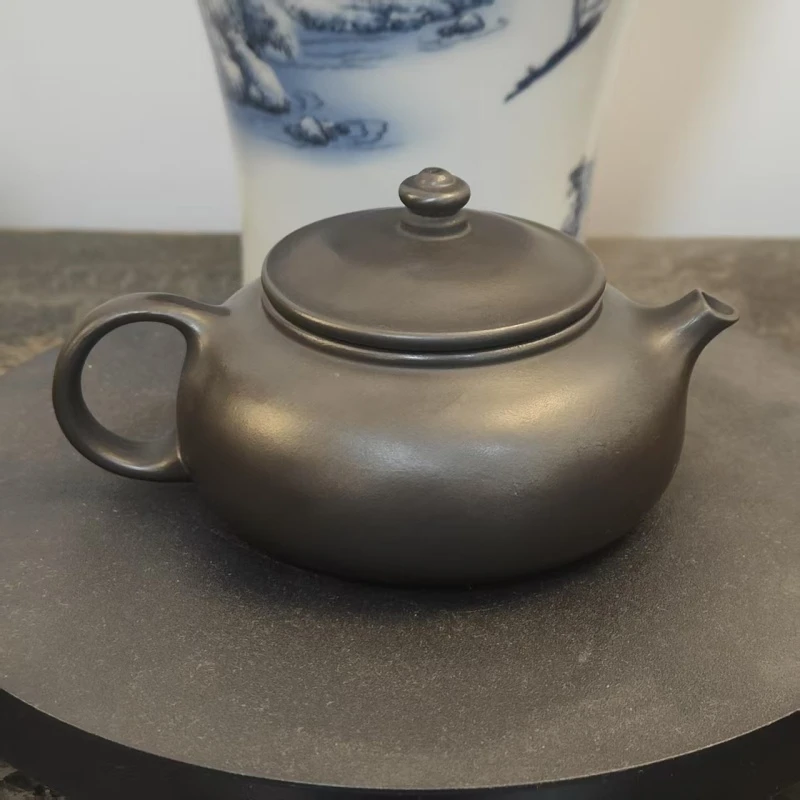 石文祥石黄光器寒江紫砂壶