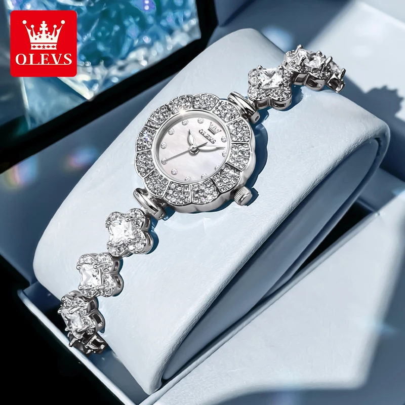 欧利时礼物正品时尚满钻女士手表轻奢女表防水石英腕表精致百搭