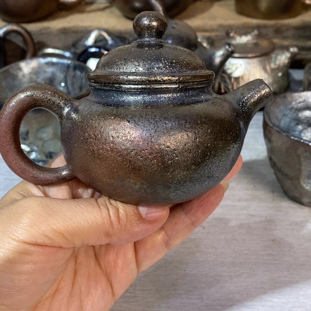 用***3云南建水紫陶柴烧壶特价不退不换