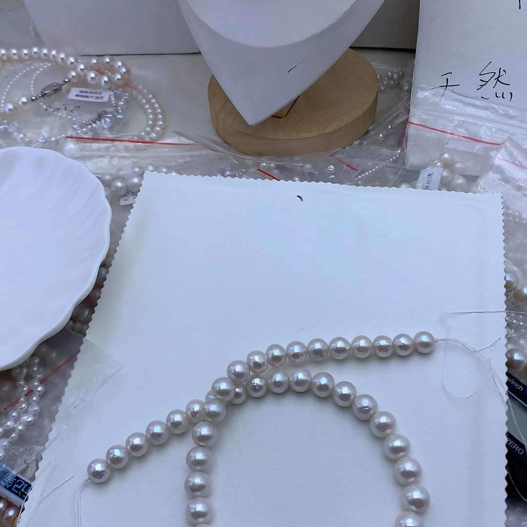 银S925镶嵌颈饰淡水珍珠