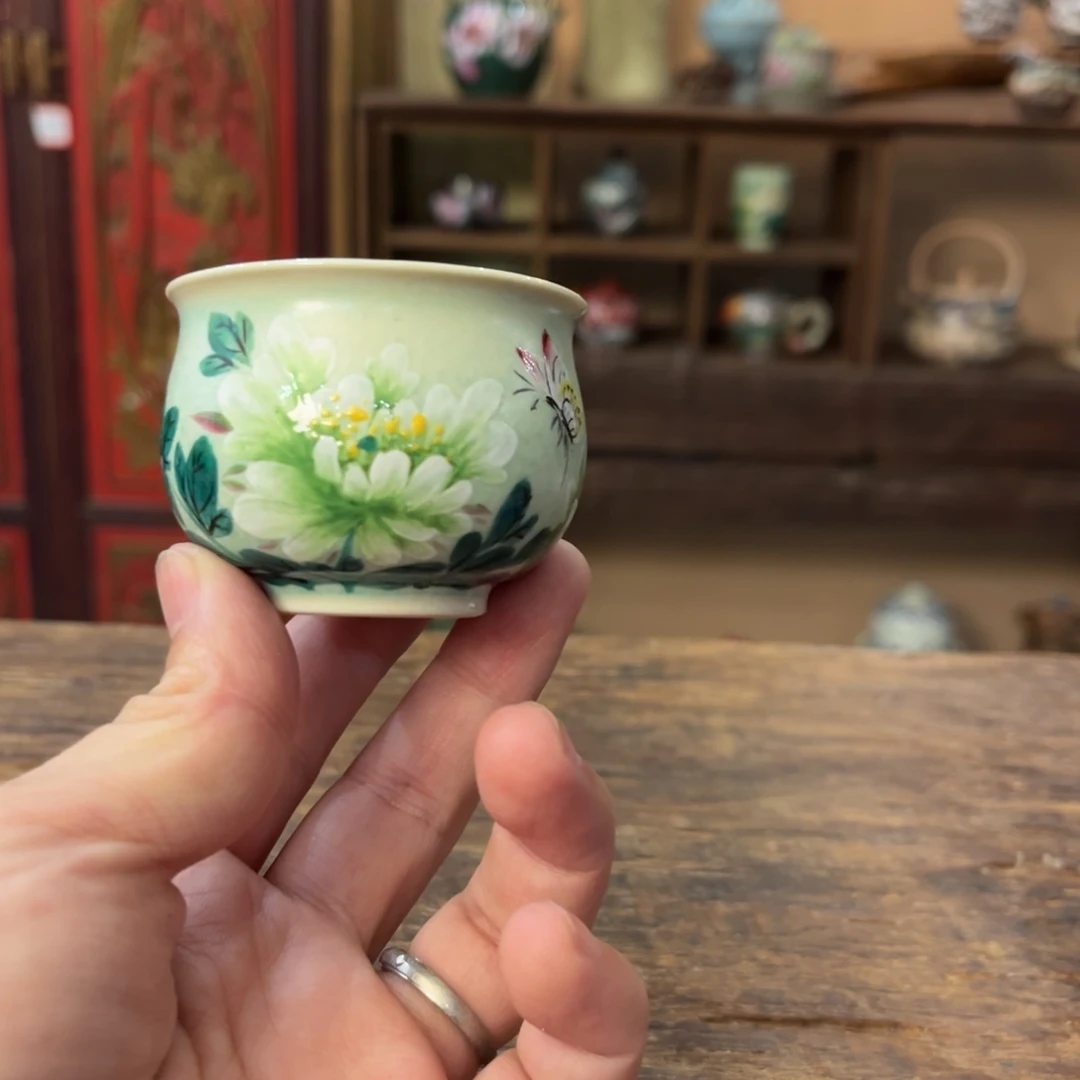 柴烧手工手绘陶瓷