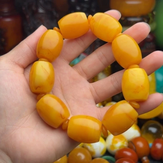 未镶嵌琥珀手串蜜蜡