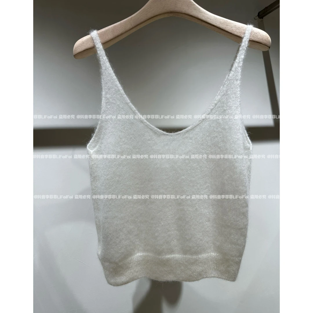 李菲菲-（微透）茉莉羊驼毛织背心M9700（真毛易掉 建议手洗）