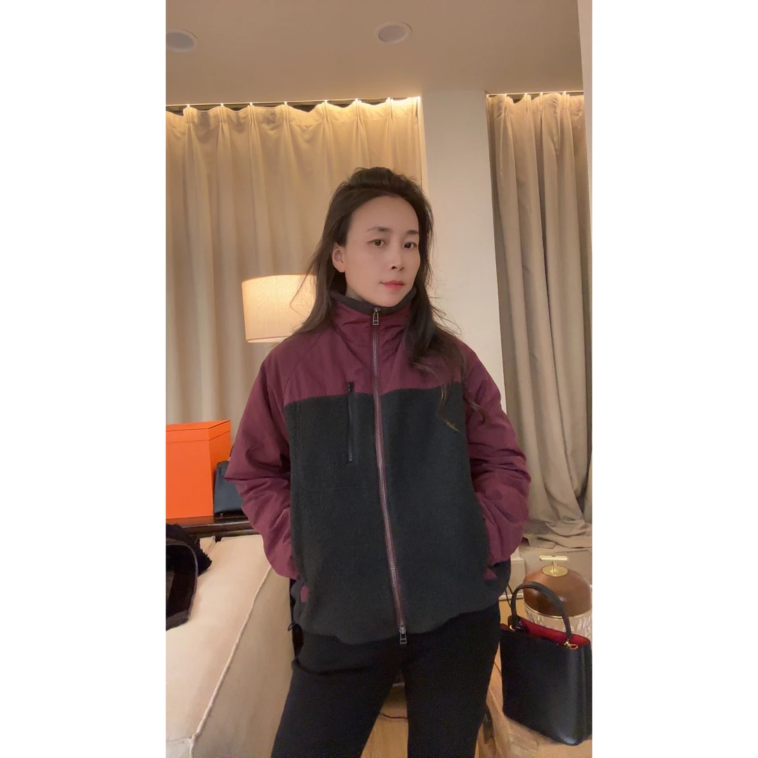 秋冬新款立领摇粒绒拼接棉服外套MA4SYDZ1665