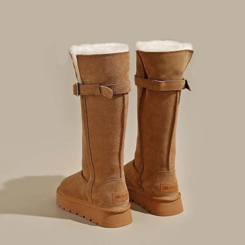 【莫拉塔】东北长筒雪地靴女2025新款加绒加厚两穿厚底显瘦中筒-17