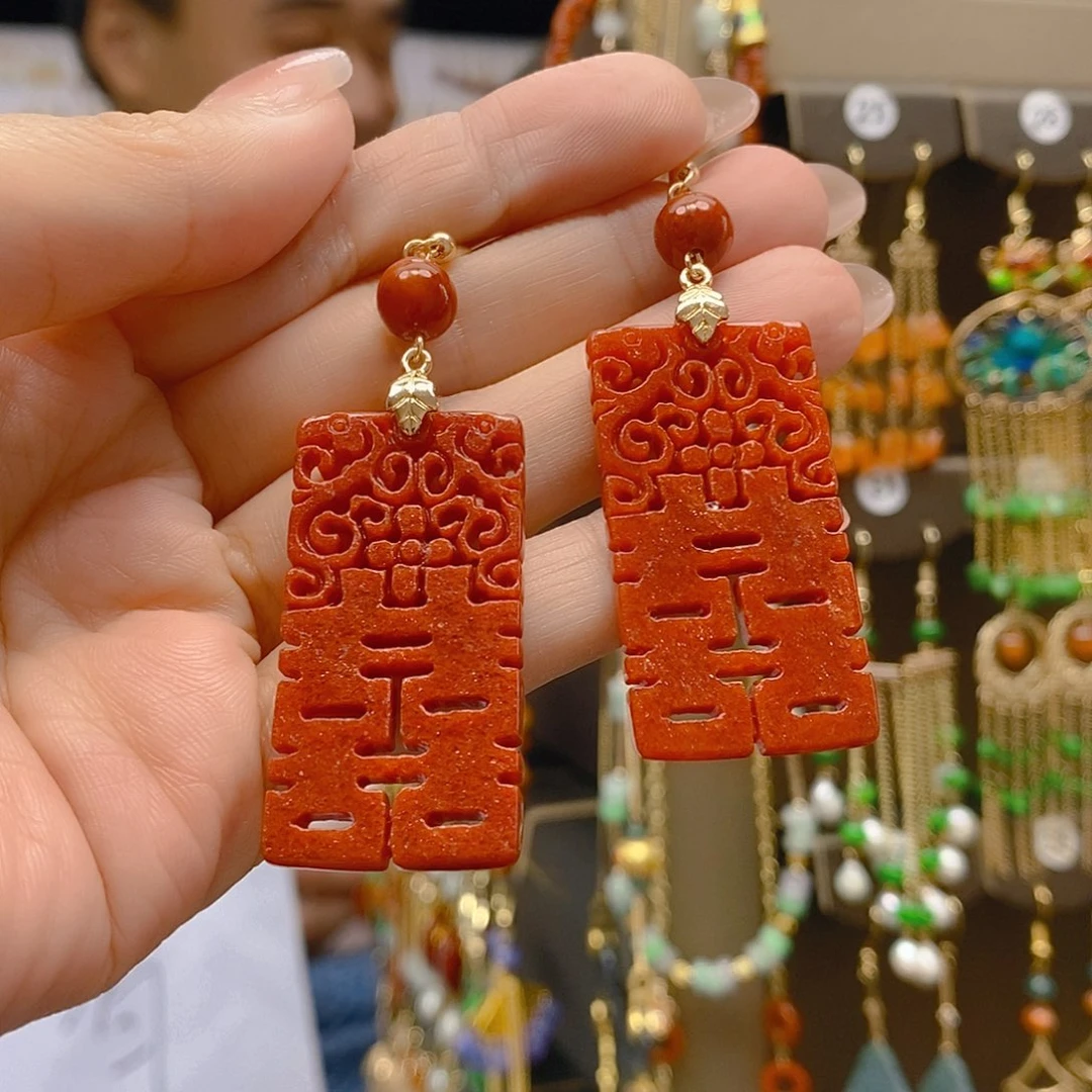 翡翠合金耳饰翡翠