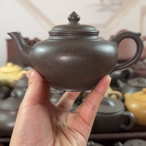 茶壶紫砂梨皮天青300cc