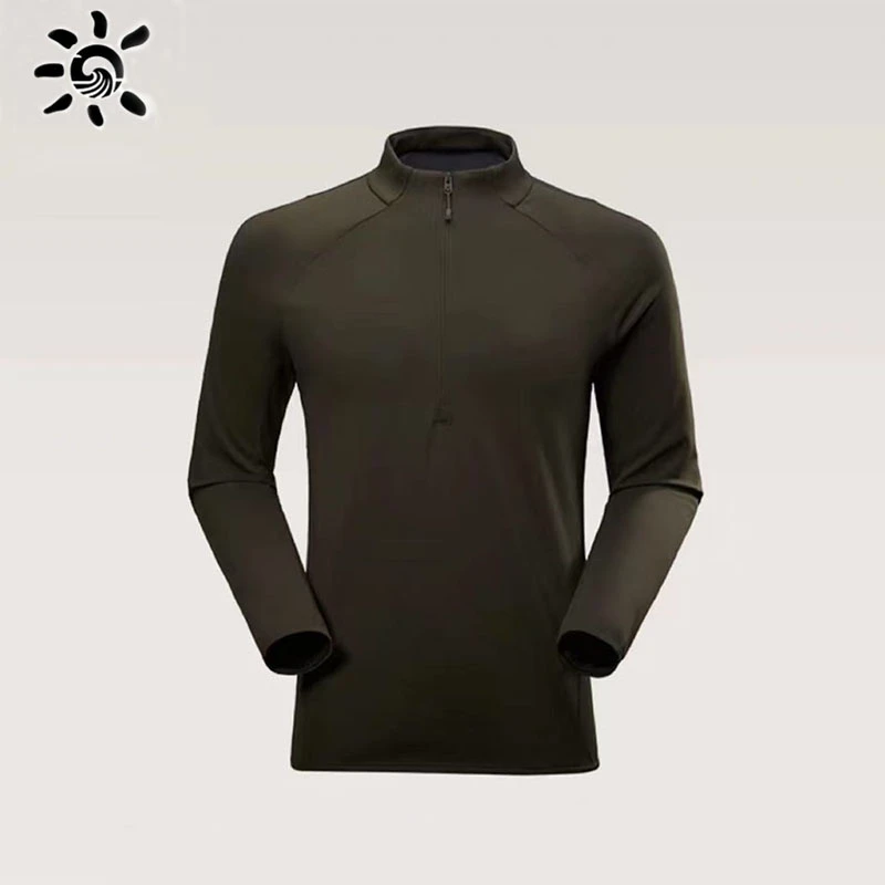 KLS+半拉链 秋季男士长袖商务T恤 DL JX-1