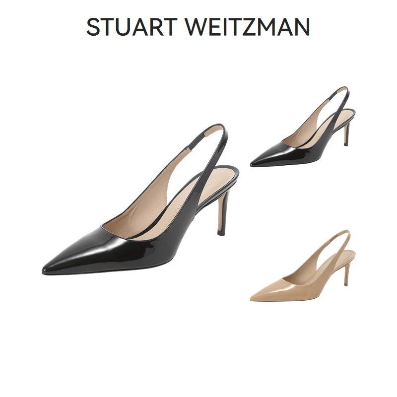 Stuart Weitzman 女士尖头细高跟凉鞋7.5cm STUART 75 SLING PUMP