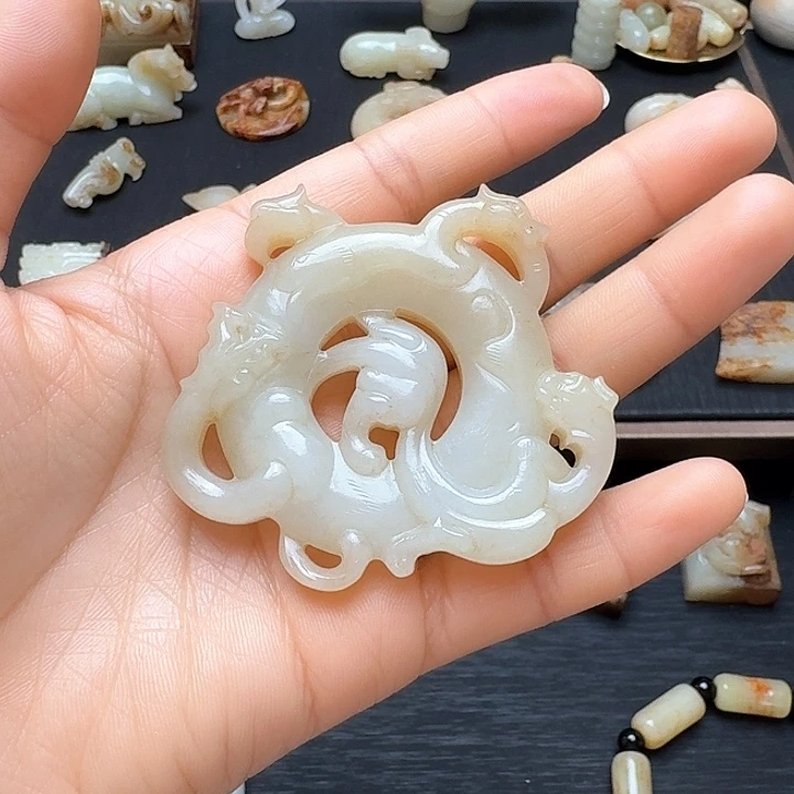 和田玉挂件未镶嵌圣***7