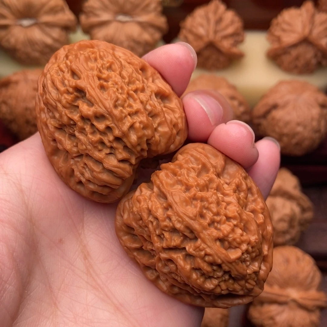 骑***步把件文玩核桃精品高炮南疆石39