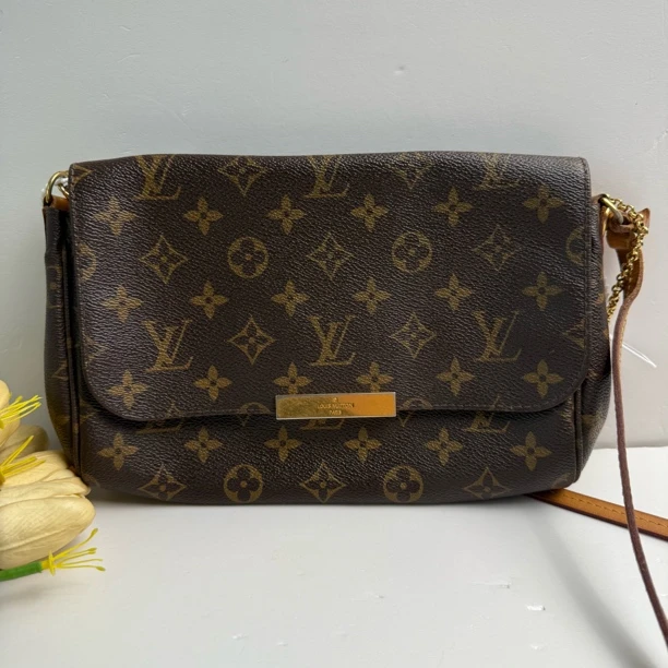 95新 LouisVuitton/路易威登 95新路易威登老花挚爱单肩包