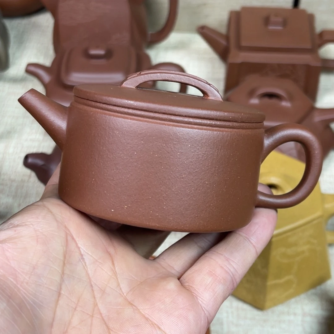 紫砂茶杯观**风原矿40目黄龙山零添加微微瑕汉瓦