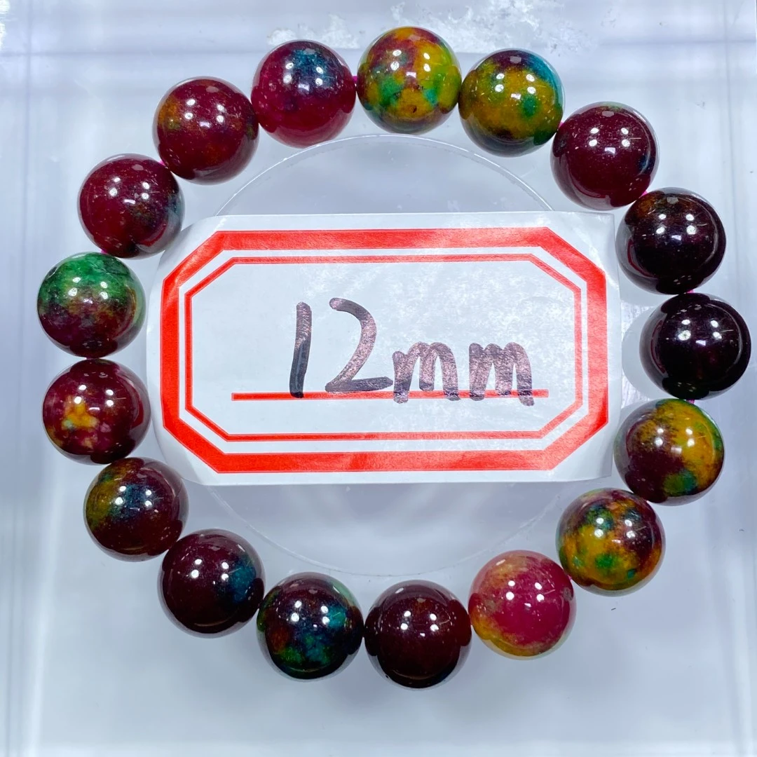 红黄蓝油画12mm手串发一条C46