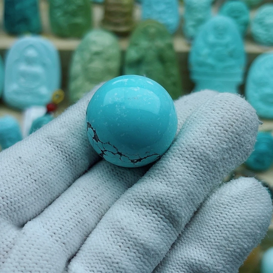 绿松石未镶嵌珠宝奇石24mm