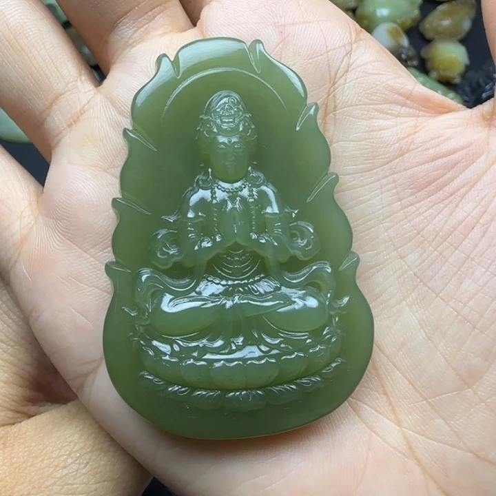 无***色未镶嵌和田玉挂件