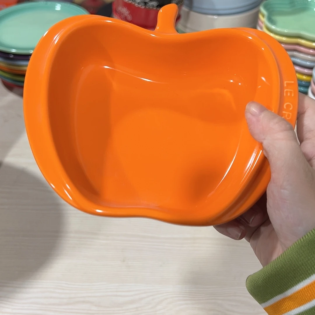 陶瓷 +++苹果晚 橙色一个