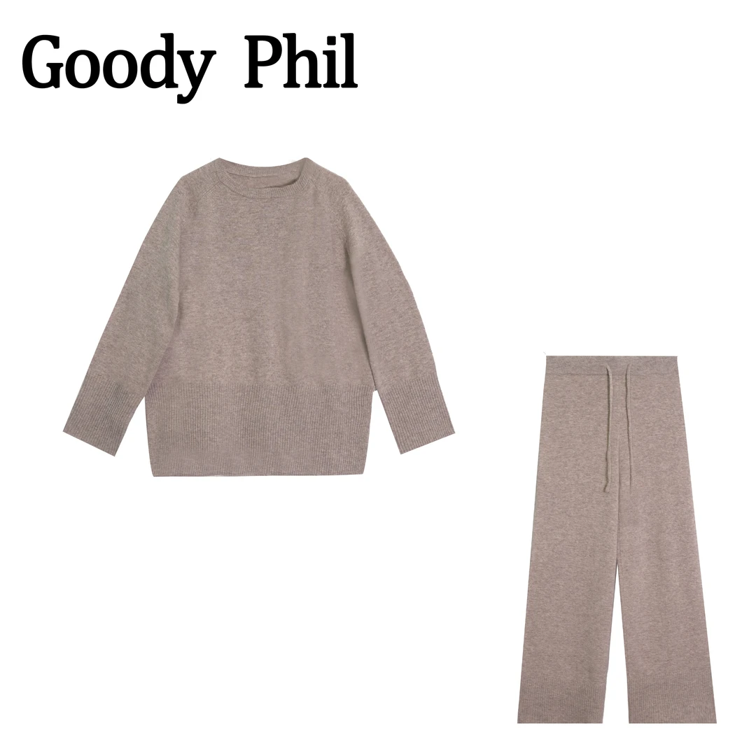 【Goody斐儿】长袖针织时尚套装