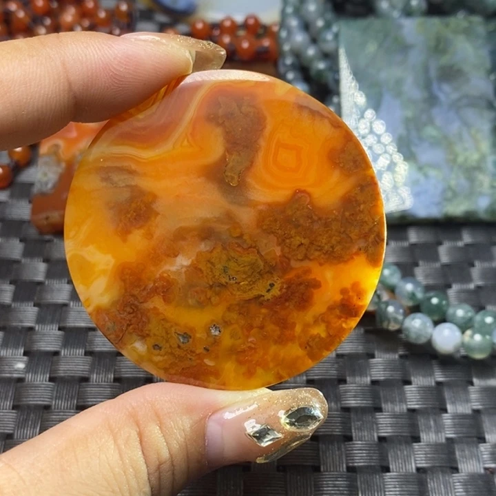 【闪购商品】玛瑙/玉髓颈饰未镶嵌豆*