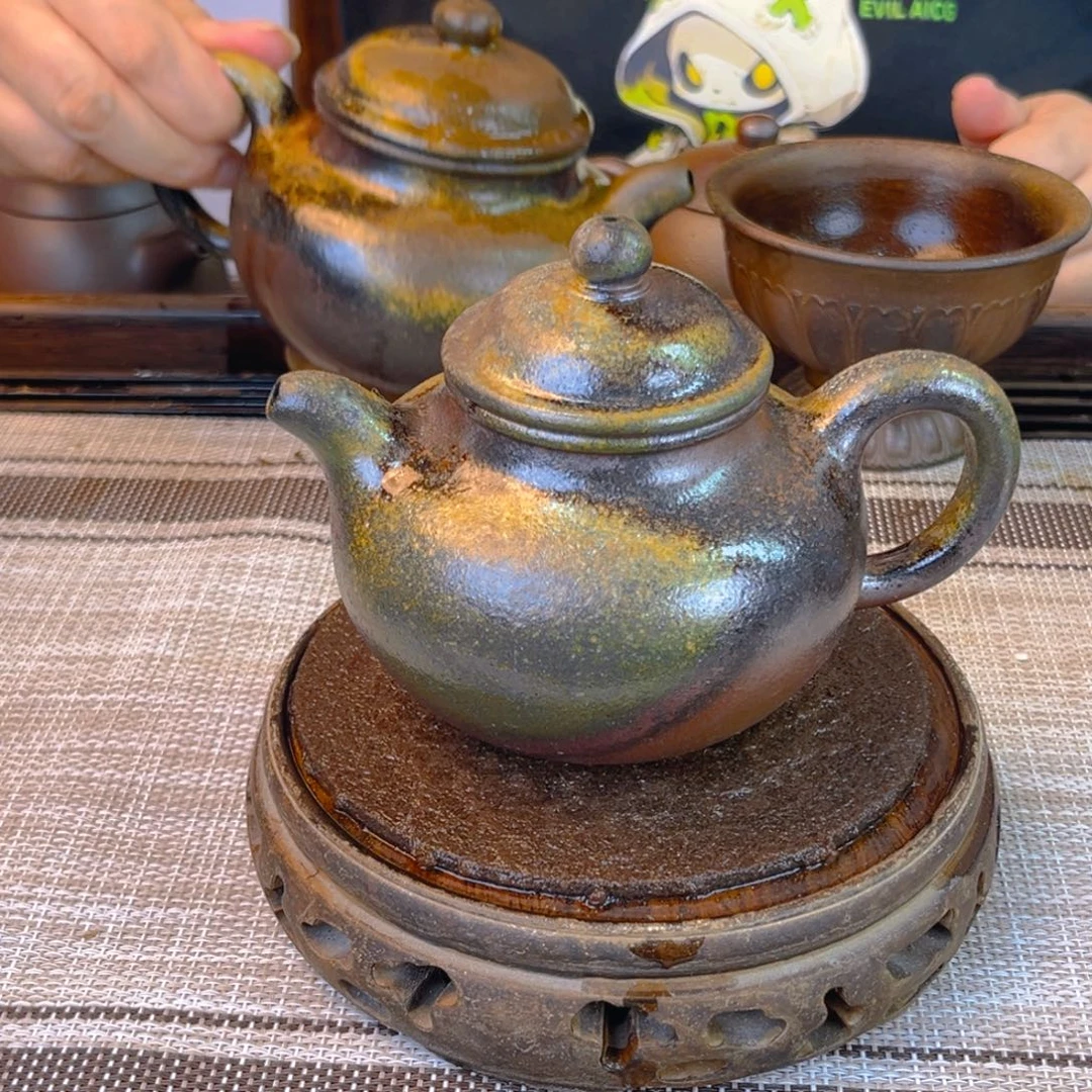 茶壶紫砂底槽清柴烧240cc