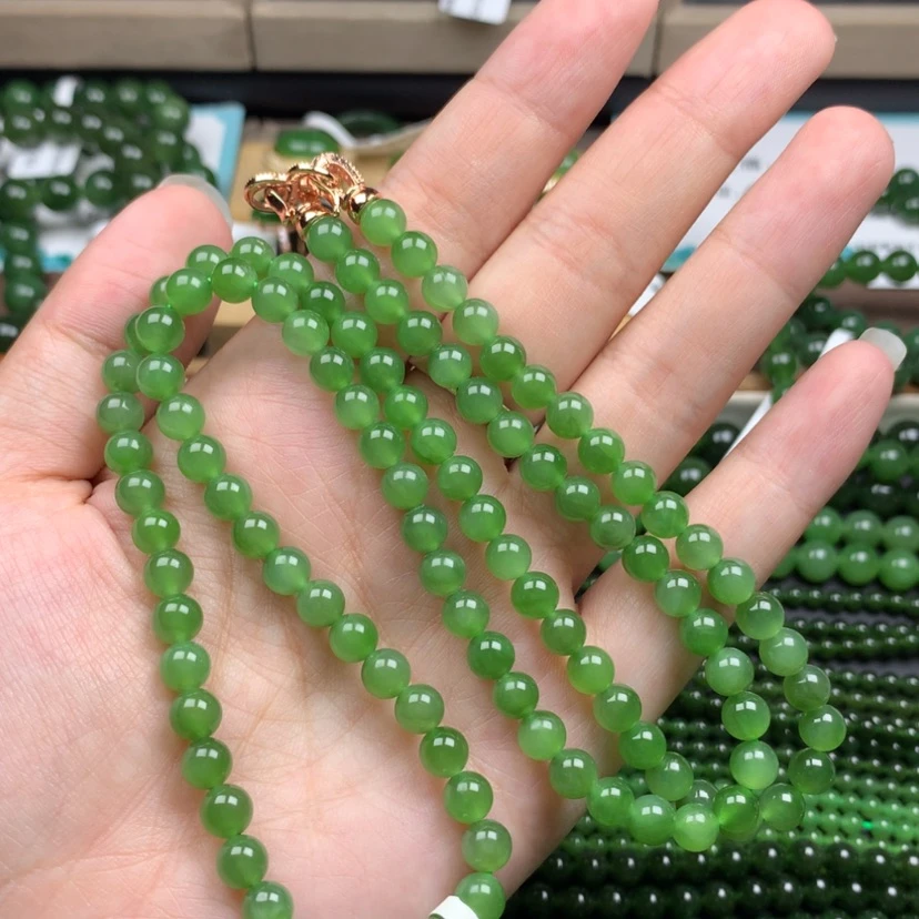 【闪购商品】颈饰未镶嵌和田玉（碧玉）6m捡漏无黑