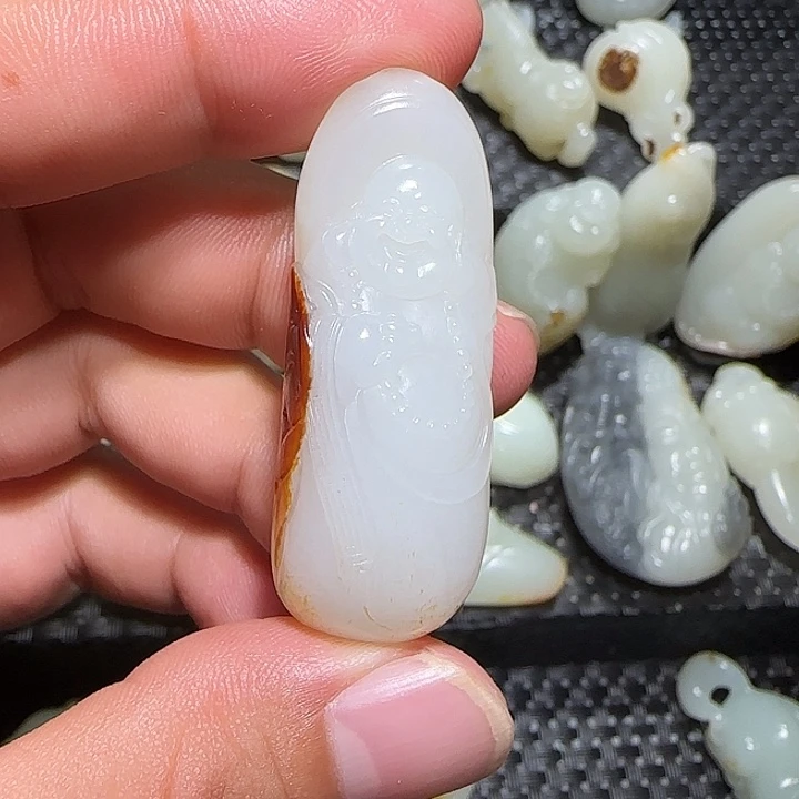 和田玉未镶嵌吊坠(不含链)