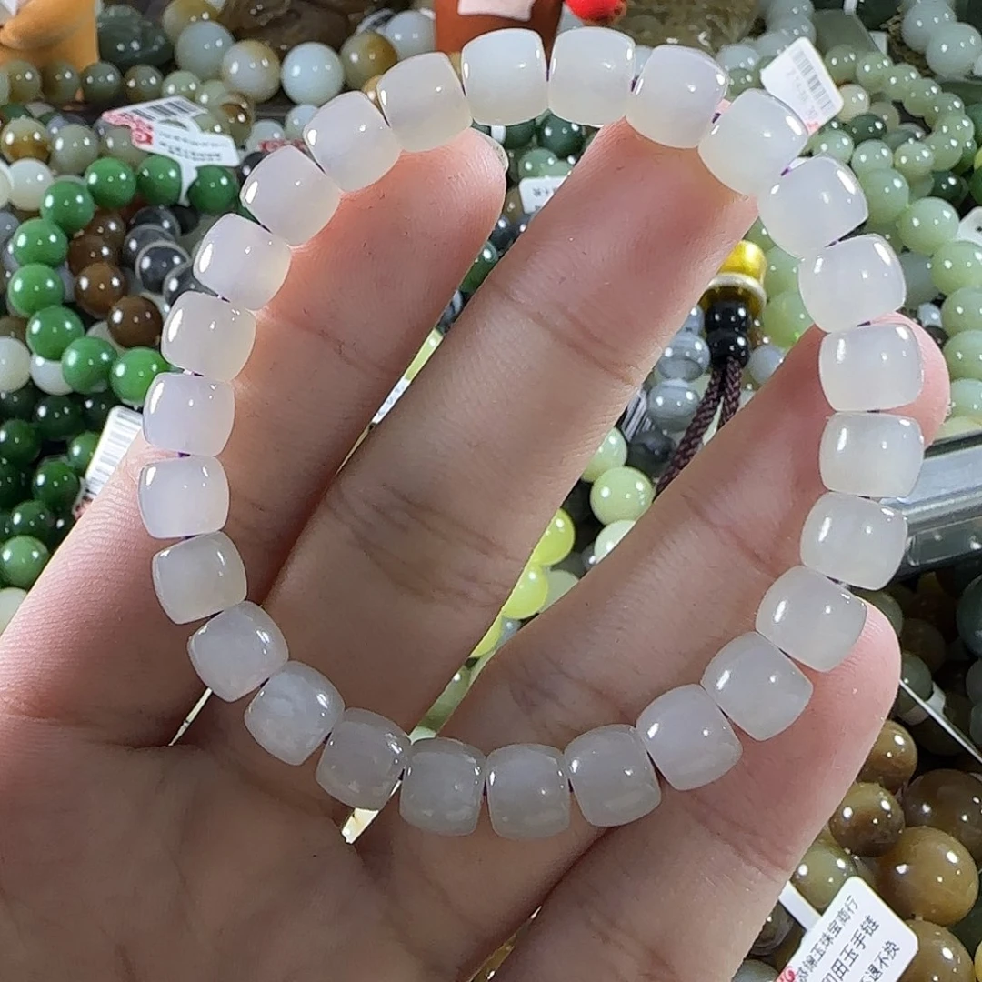 和田玉未镶嵌手链22