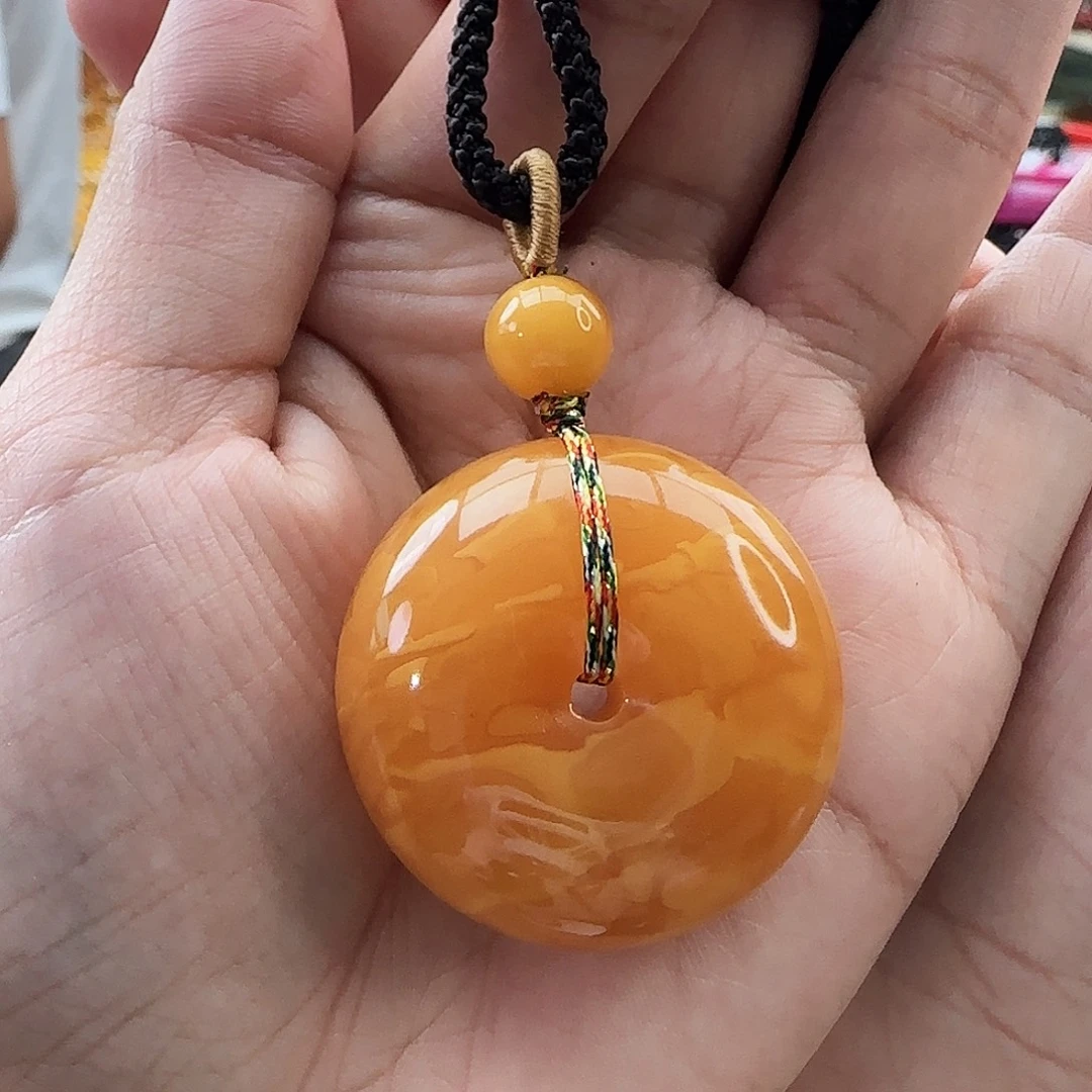 琥珀颈饰未镶嵌吊坠