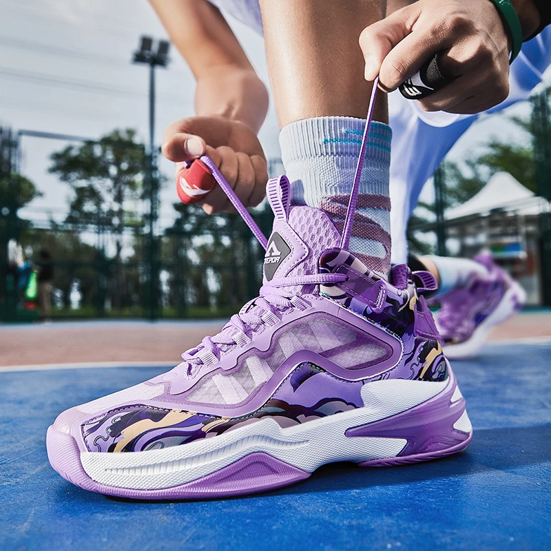 【专柜撤柜】男士夏季薄款高帮篮球鞋男室外实战潮流防滑056