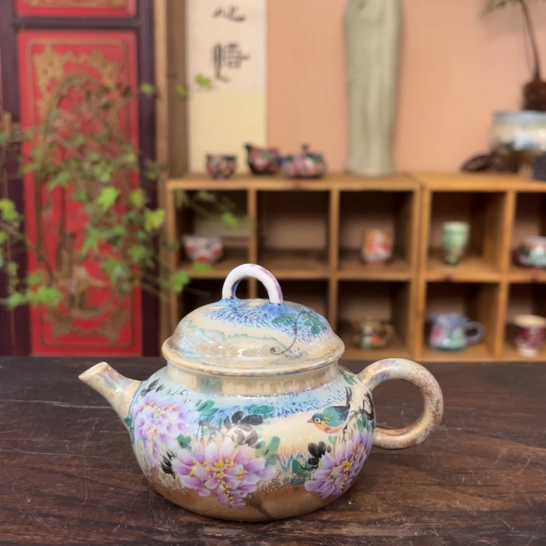 柴烧手工手绘陶瓷