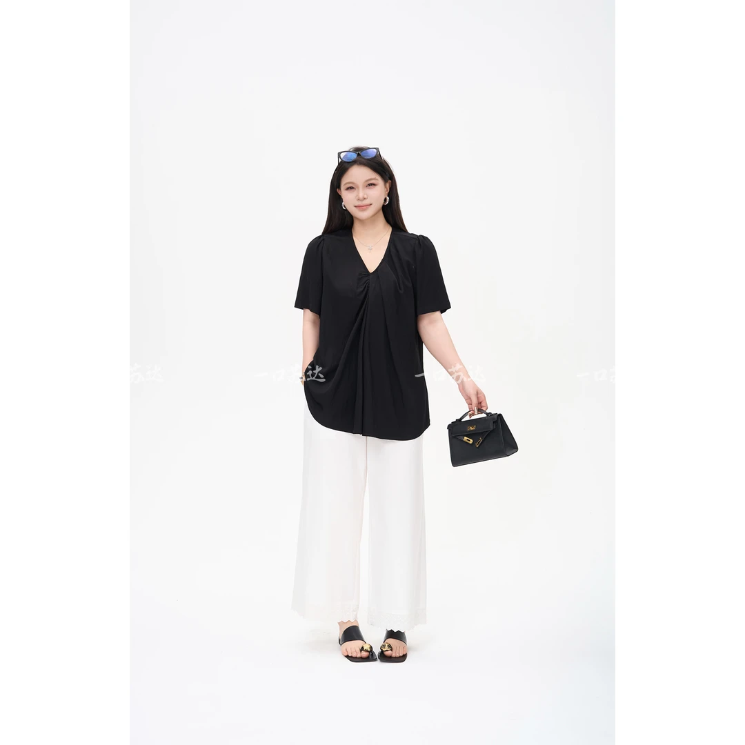 一口苏达 花边裤  韩系ins女款2025爆款直筒轻奢百搭显瘦花边裤