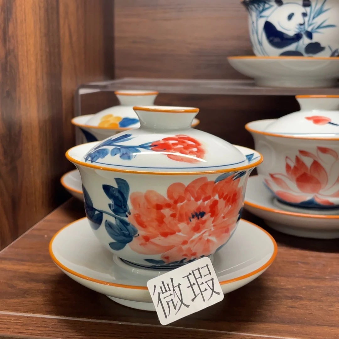 有瑕釉下彩纯手绘